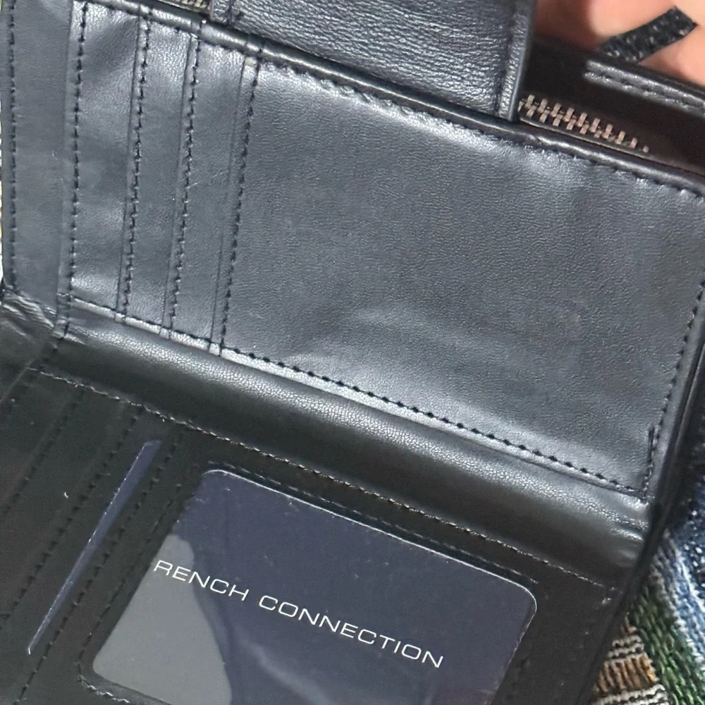 French Connection Black Leather Accessory